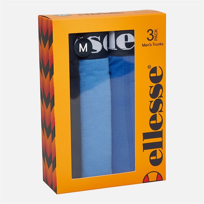 Ellesse Herre Tre Pak Underbukser Marineblå / Blå - Billede 2