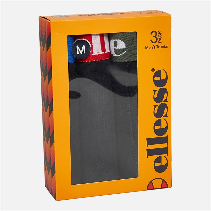 Ellesse Herre Tre Pak Underbukser Blå / Rød / Khaki - Billede 2