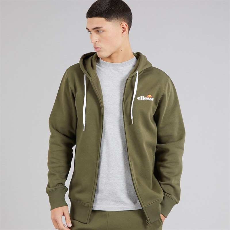 Ellesse Herre Klemerio Lynlås Hættetrøje Khaki