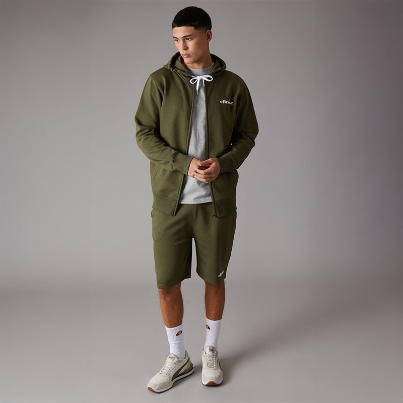 Ellesse Herre Klemerio Lynlås Hættetrøje Khaki - Billede 4