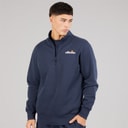 Ellesse Herre Benevento 1/4 Zip Sweatshirt Navy