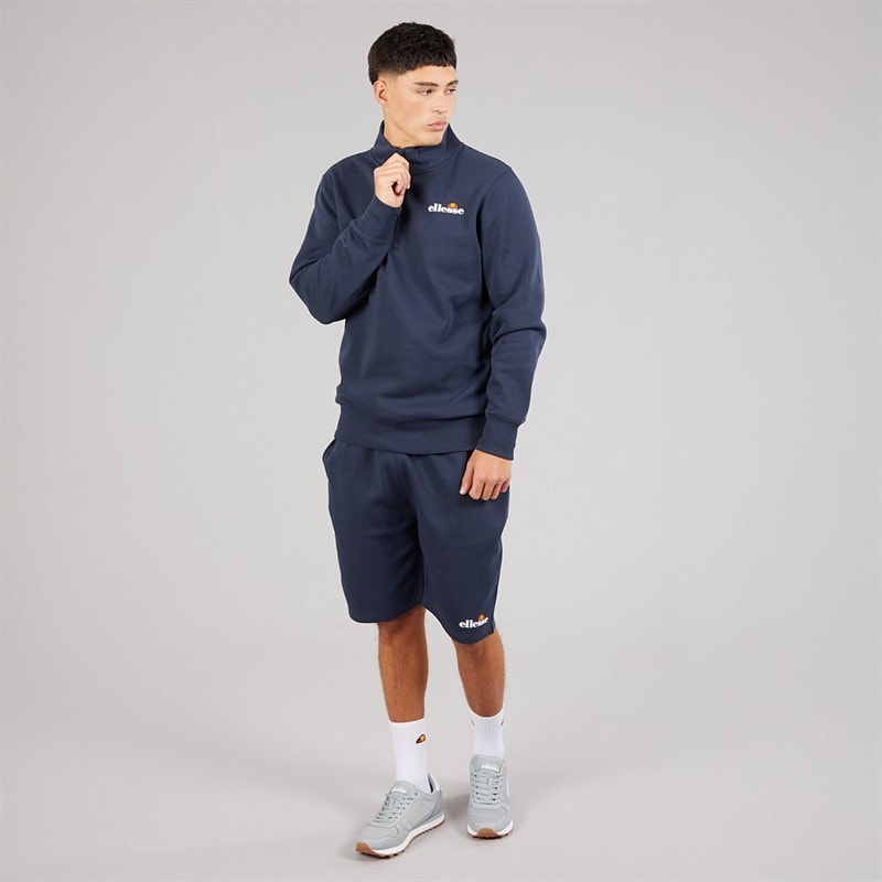 Ellesse Herre Benevento 1/4 Zip Sweatshirt Navy - Billede 4