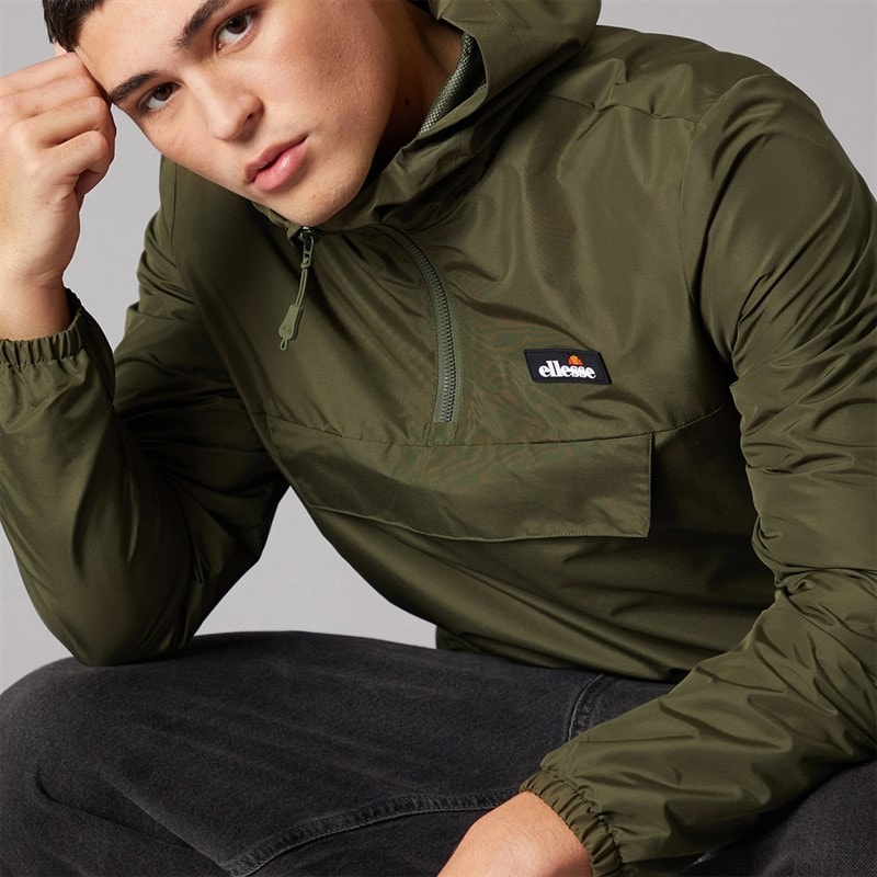 Ellesse Herre Callum Anorak Jakke Khaki - Billede 3
