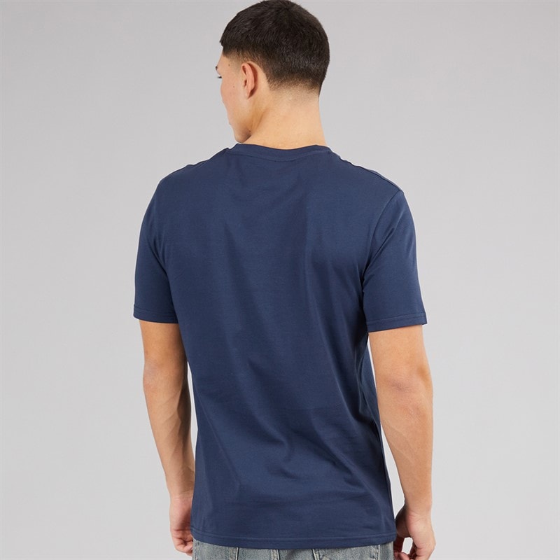 Ellesse Herre Squalius Retro Stribe T-shirt Navy - Billede 2