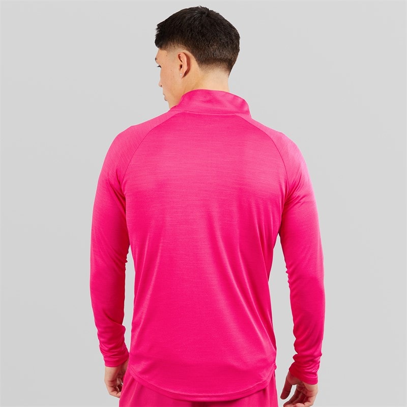 Ellesse Herre Brandon 1/4 lynlås løbetop Hot Pink - Billede 2