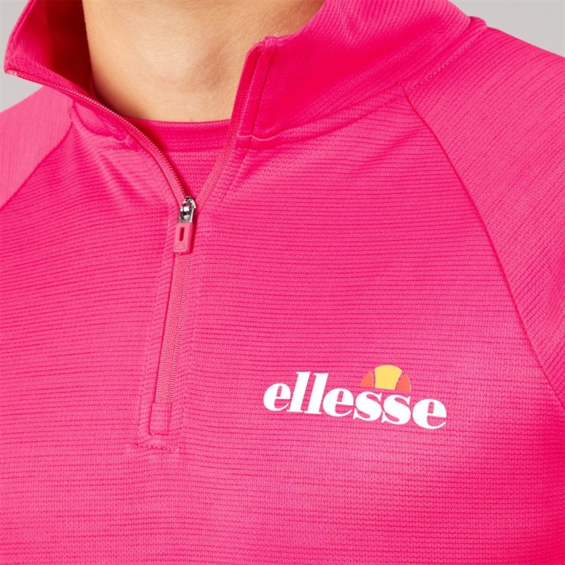 Ellesse Herre Brandon 1/4 lynlås løbetop Hot Pink - Billede 3