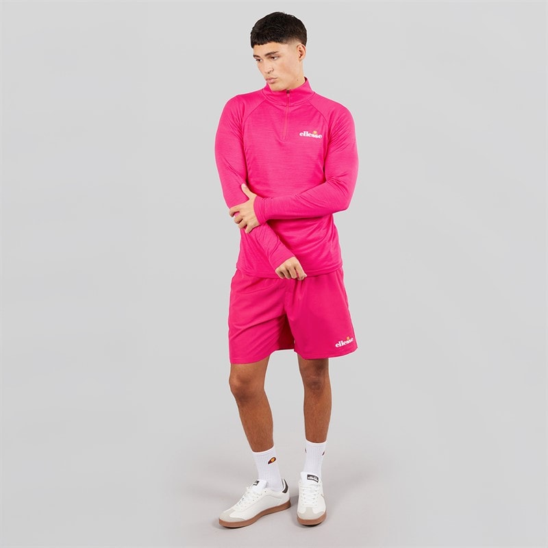 Ellesse Herre Brandon 1/4 lynlås løbetop Hot Pink - Billede 4
