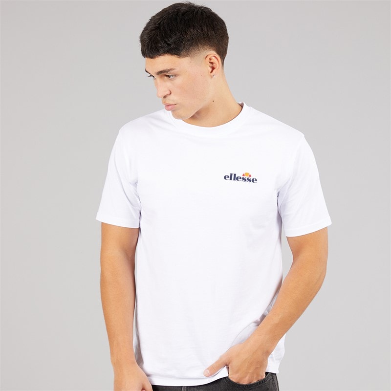 Ellesse Herre Malbory 2 T-shirt med venstre brystprint Hvid
