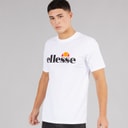 Ellesse Herre Prado 2 Stort Logo T Shirt Hvid