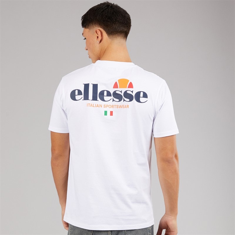 Ellesse Herre Georgio T-shirt med logo bagpå Hvid - Billede 3