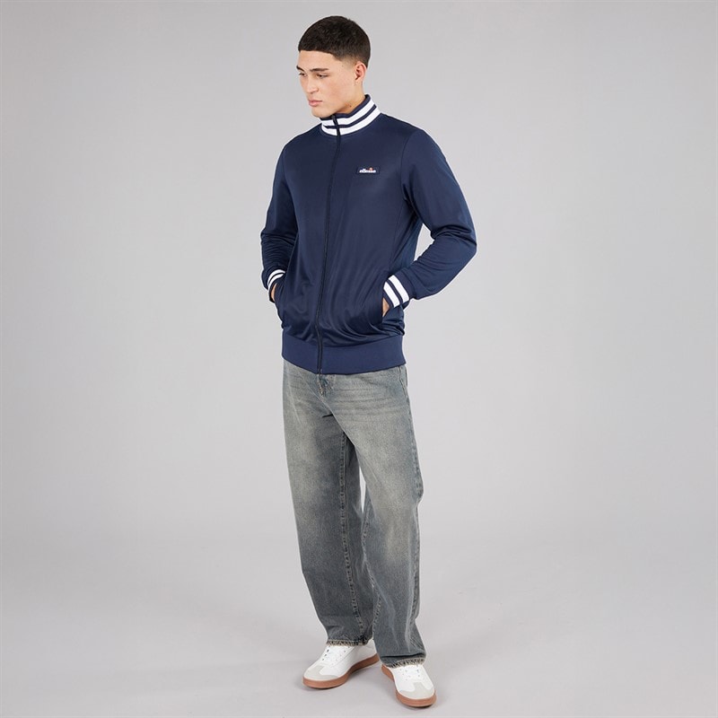 Ellesse Herre Lochi Track Jakke Navy - Billede 4