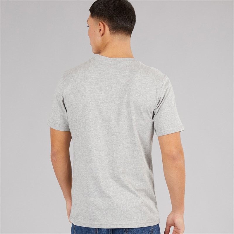 Ellesse Herre Prado 2 Stort Logo T Shirt Grey Marl - Billede 2