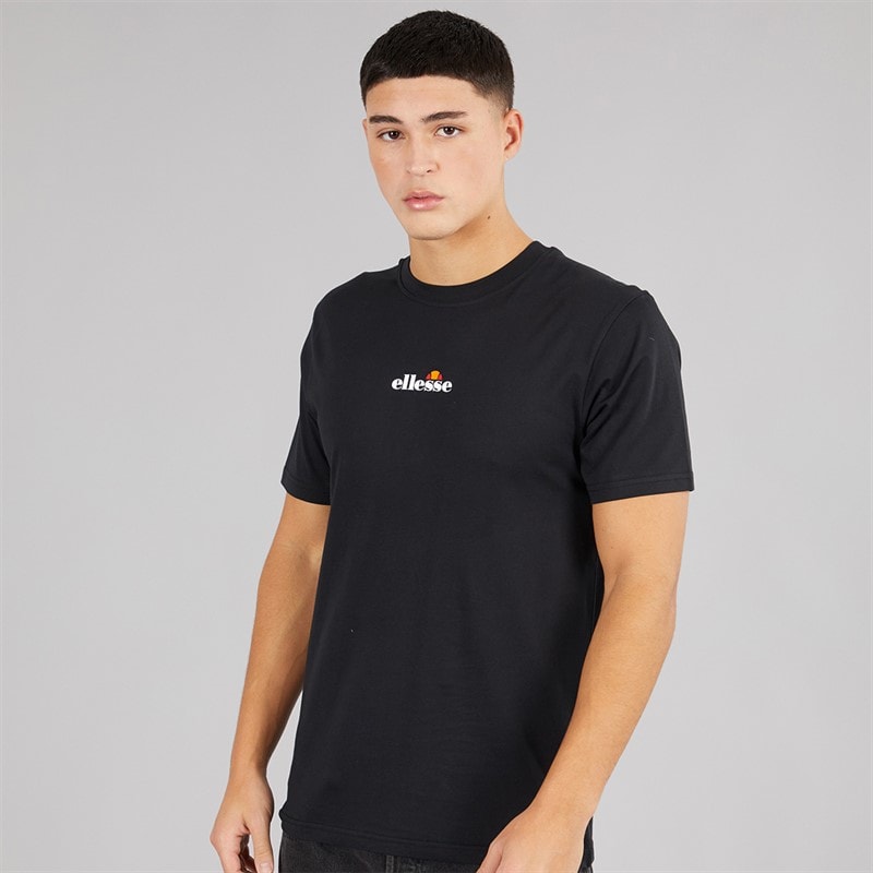 Ellesse Herre Ollio 2 Central Logo T Shirt Sort - Billede 1