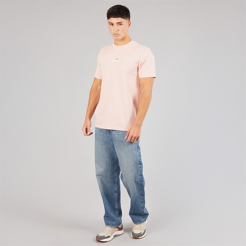 Ellesse Herre Ollio 2 Central Logo T Shirt Light Pink - Billede 4