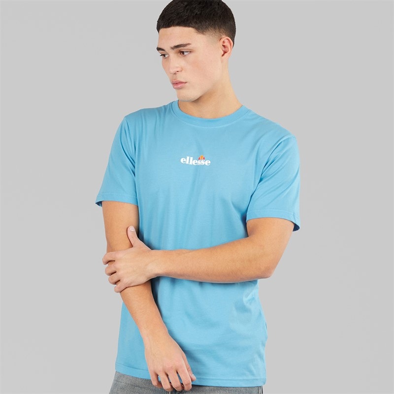 Ellesse Herre Ollio 2 Central Logo T Shirt Blå