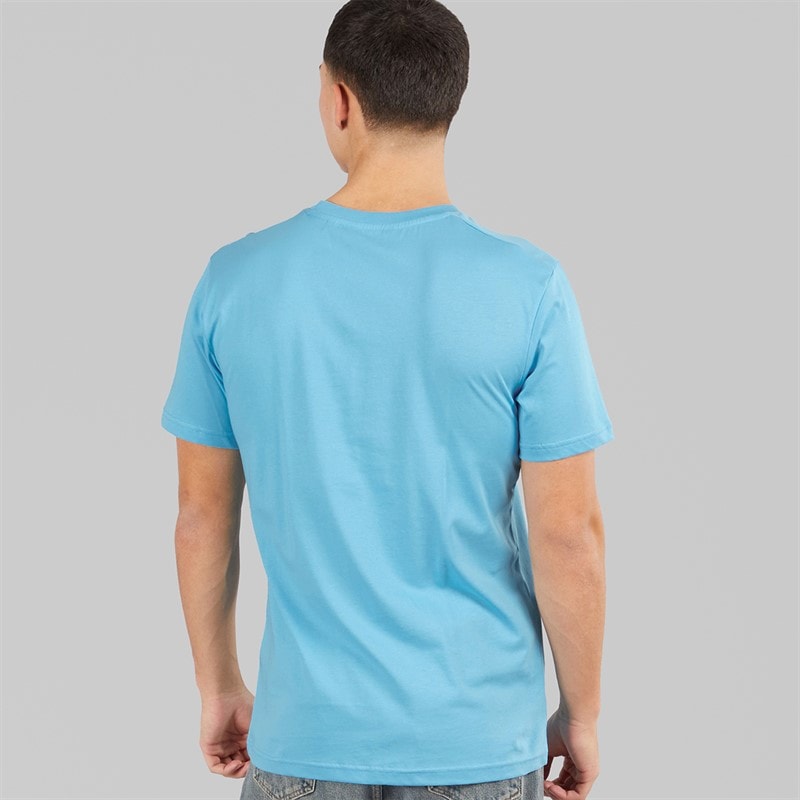 Ellesse Herre Ollio 2 Central Logo T Shirt Blå - Billede 2