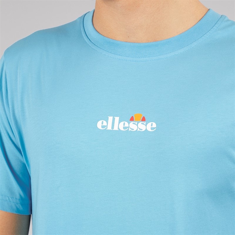 Ellesse Herre Ollio 2 Central Logo T Shirt Blå - Billede 3