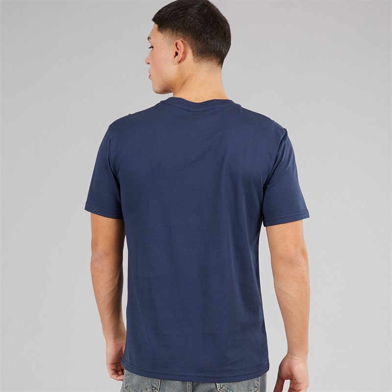 Ellesse Herre Prado 2 Stort Logo T Shirt Navy - Billede 2