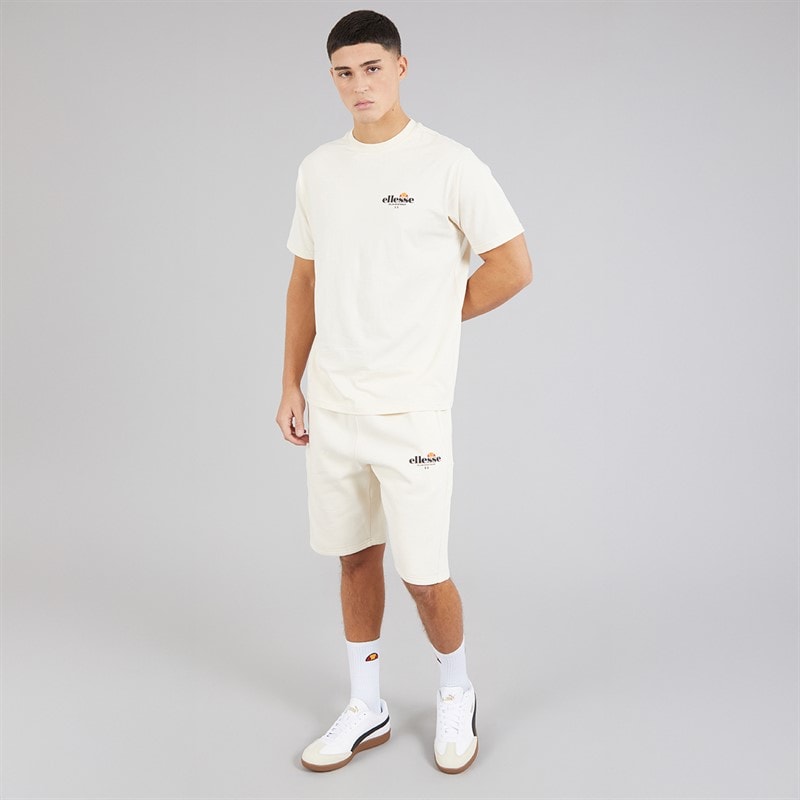 Ellesse Herre Espel Afslappet Pasform Shorts Off White - Billede 4