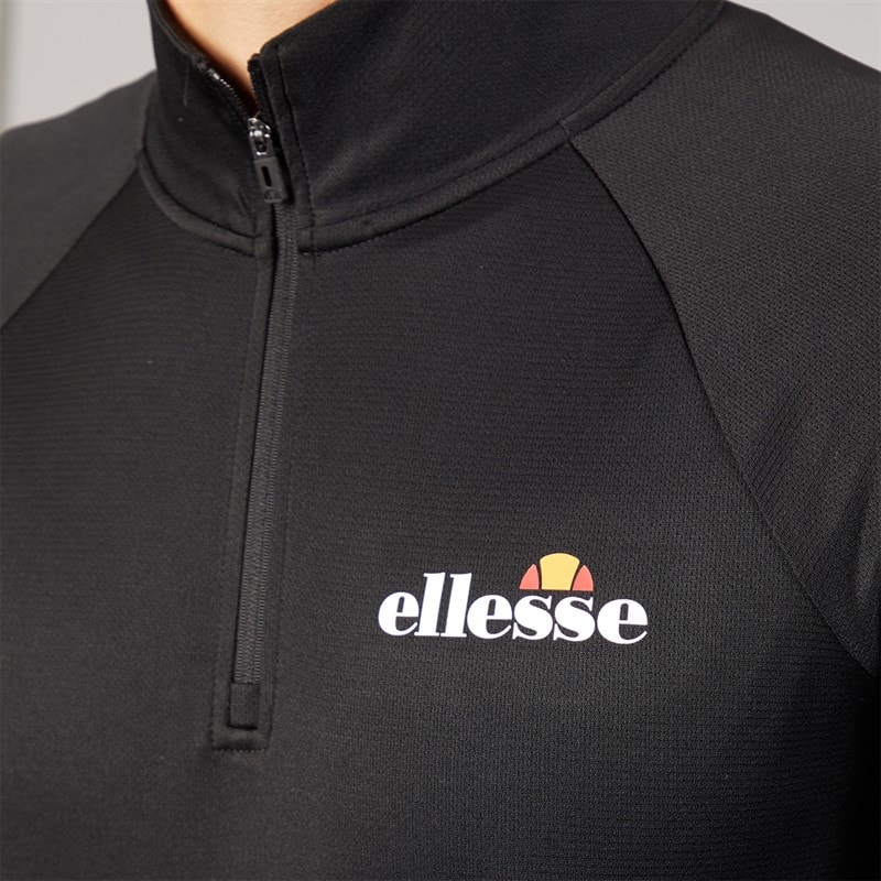 Ellesse Herre Brandon 1/4 lynlås løbetop Sort - Billede 3