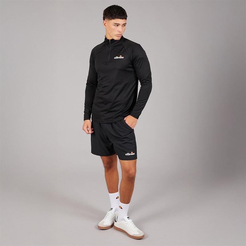 Ellesse Herre Brandon 1/4 lynlås løbetop Sort - Billede 4