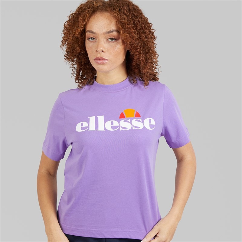 Ellesse Dame Stauf Logo T Shirt Lilla - Billede 3