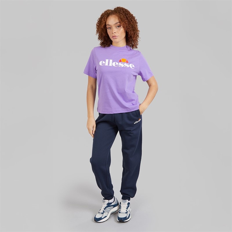 Ellesse Dame Stauf Logo T Shirt Lilla - Billede 4