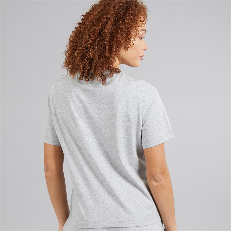 Ellesse Dame Stauf Logo T Shirt Light Grey Marl - Billede 2