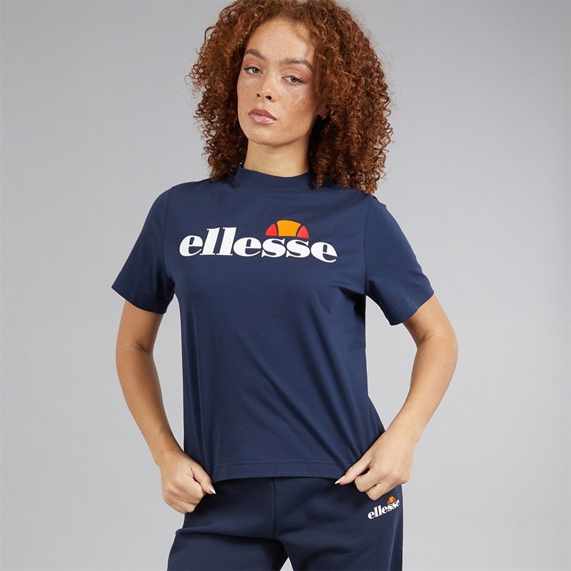 Ellesse Dame Stauf Logo T Shirt Navy - Billede 3