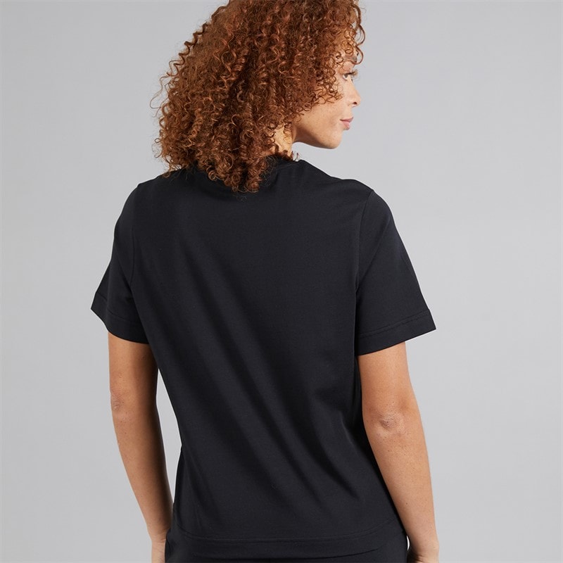 Ellesse Dame Stauf Logo T Shirt Sort - Billede 2