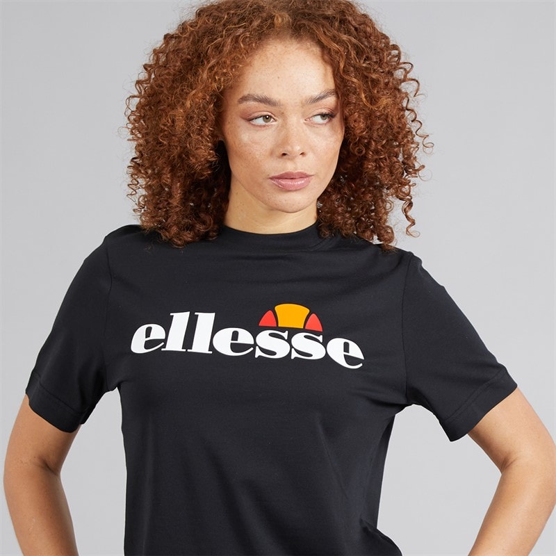 Ellesse Dame Stauf Logo T Shirt Sort - Billede 3