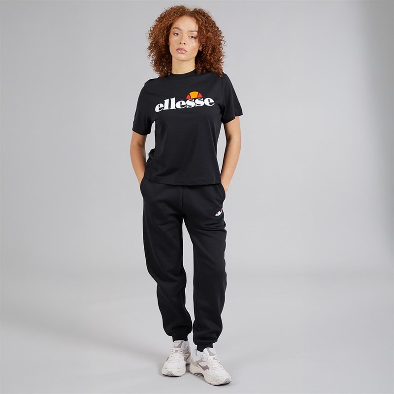 Ellesse Dame Stauf Logo T Shirt Sort - Billede 4