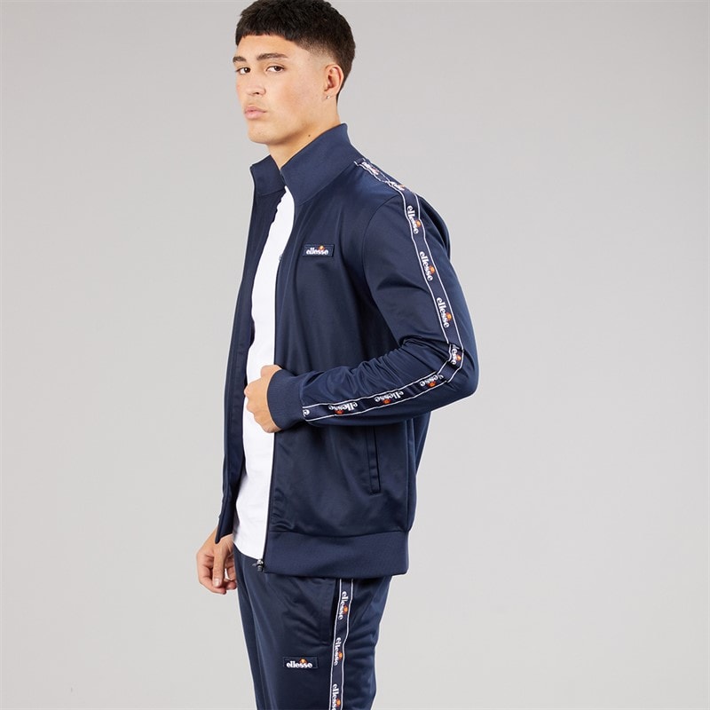 Ellesse Herre Barelo Tapet Polyester Træningsdragt Navy - Billede 3