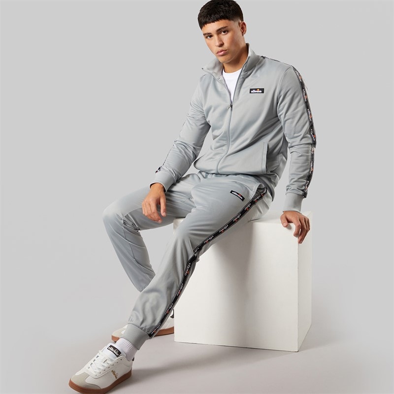 Ellesse Herre Barelo Tapet Polyester Træningsdragt Grå