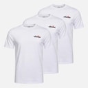 Ellesse Herrer Aveni Tre Pak T Shirts Hvid
