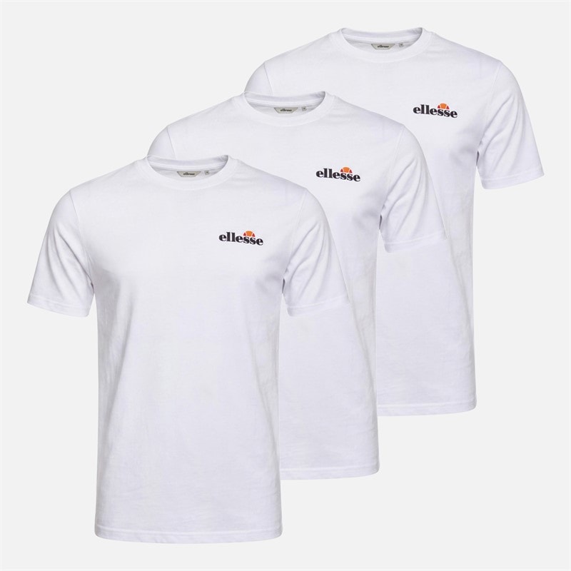 Ellesse Herrer Aveni Tre Pak T Shirts Hvid - Billede 1