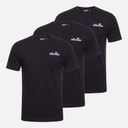 Ellesse Herrer Aveni Tre Pak T Shirts Sort