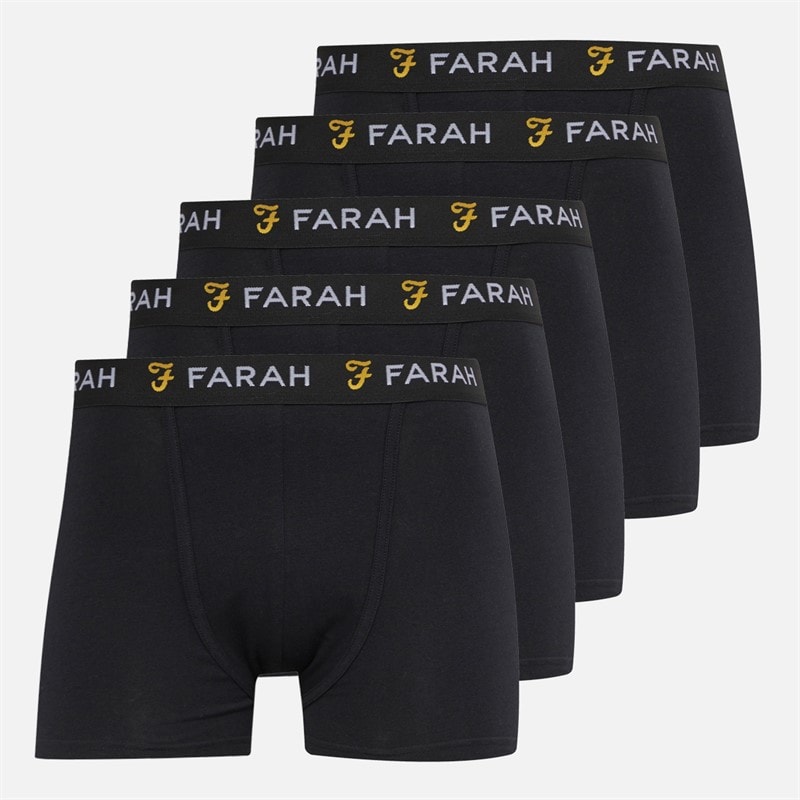 Farah Herre Chorley Boksershorts Sort - Billede 1