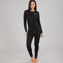 Board Angels Dame Baselayer Sport træningstrøjer Sort