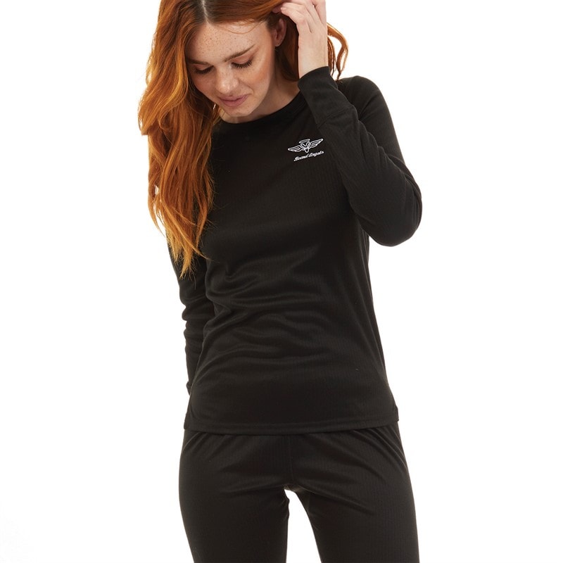Board Angels Dame Baselayer Sport træningstrøjer Sort - Billede 3