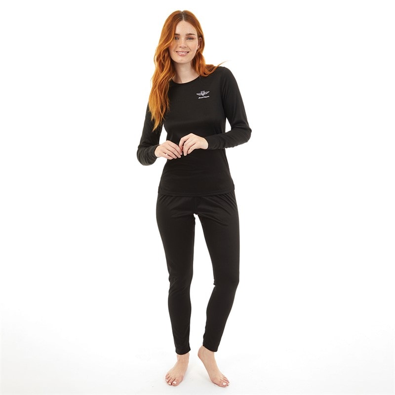 Board Angels Dame Baselayer Sport træningstrøjer Sort - Billede 4