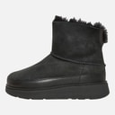 FitFlop Dame Gen-FF Mini Shearling Støvler Dobbeltsidet Sort