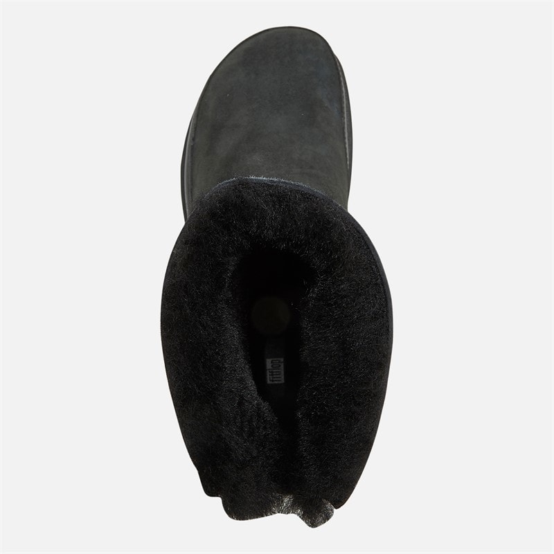 FitFlop Dame Gen-FF Mini Shearling Støvler Dobbeltsidet Sort - Billede 4