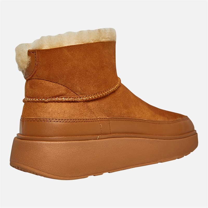 FitFlop Dame Gen-FF Ultra-Mini Dobbeltsidet Shearling Støvler Desert Tan - Billede 5