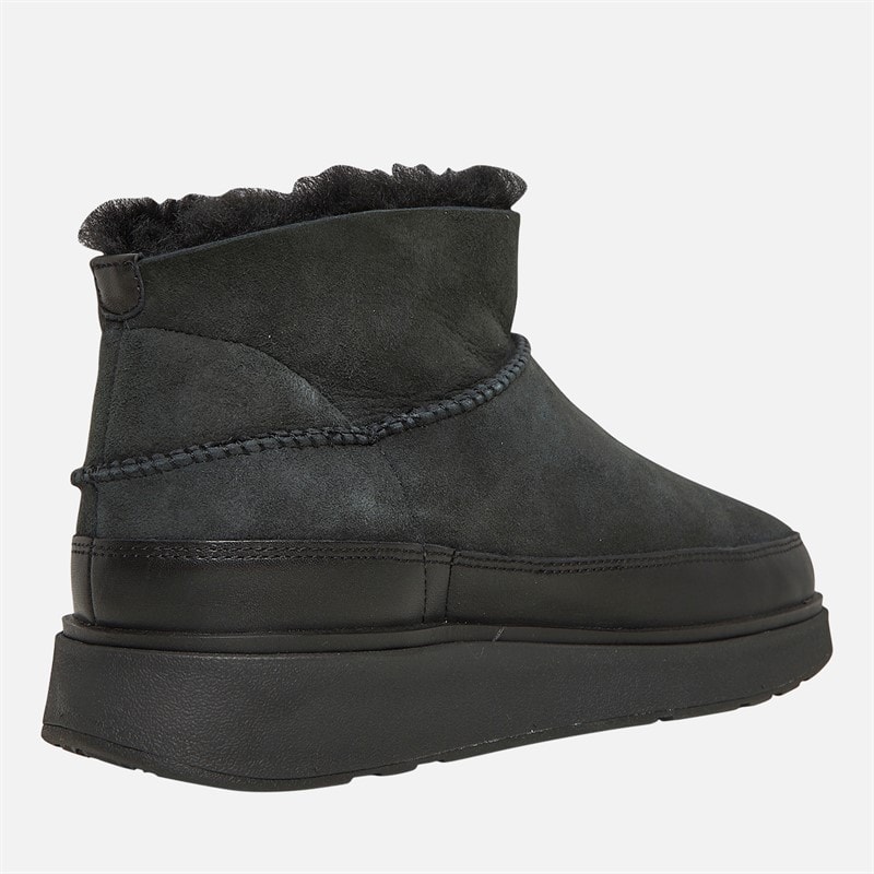 FitFlop Dame Gen-FF Ultra-Mini Dobbeltsidet Shearling Støvler Sort - Billede 5