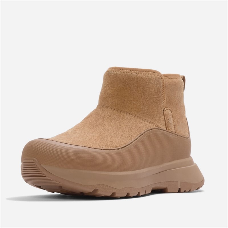 FitFlop Dame Neo D Hyker Warme Suède Instap Outdoor Mini Laarzen Desert Tan