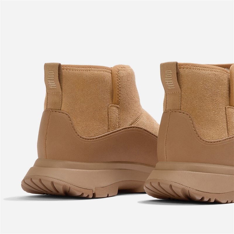 FitFlop Dame Neo D Hyker Warme Suède Instap Outdoor Mini Laarzen Desert Tan - Billede 3