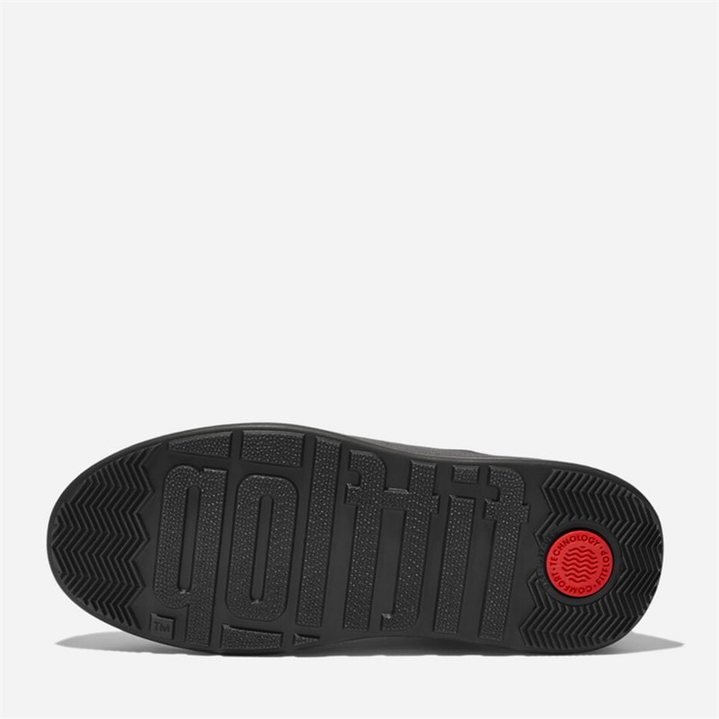 FitFlop Dame Læder Flatform Chelsea Støvler All Black - Billede 2