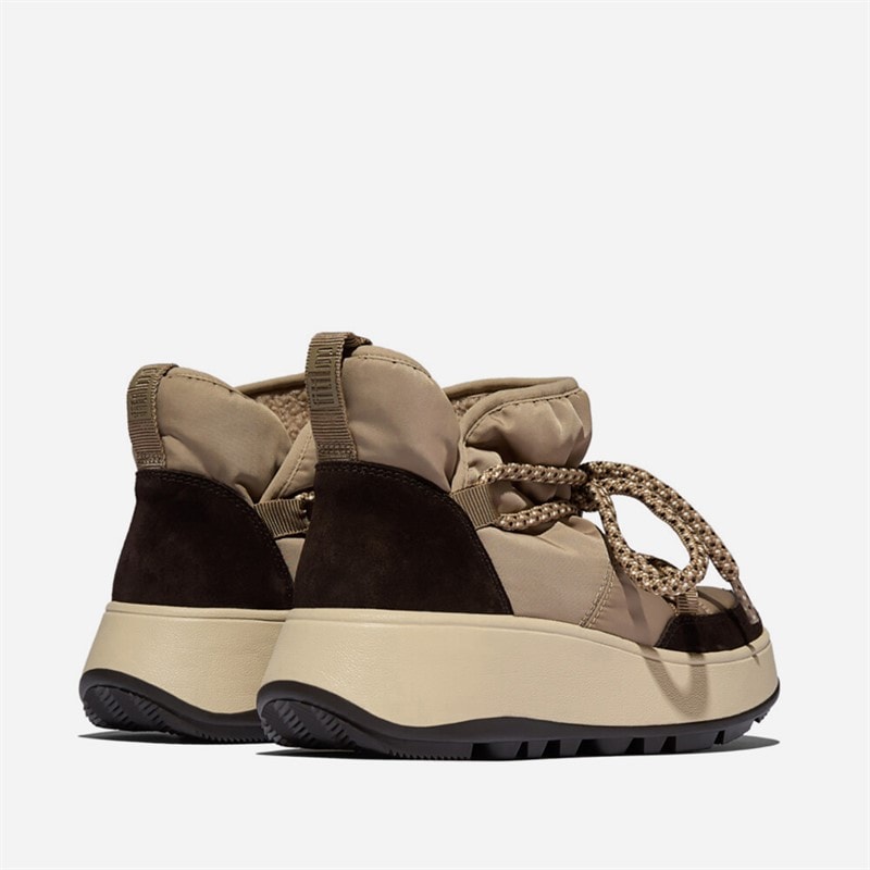 FitFlop Dame F-Mode Biofleece Mesh Flatform Støvletter Taupe - Billede 3