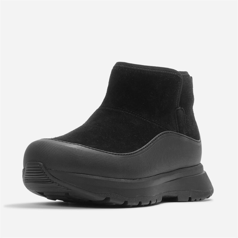 FitFlop Dame Neo D Hyker Warme Suède Instap Outdoor Mini Laarzen All Black